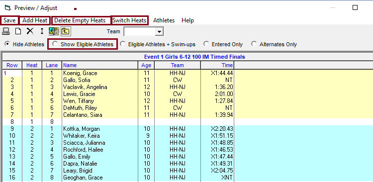 ACTIVE Hy-Tek Swimming and Track & Field