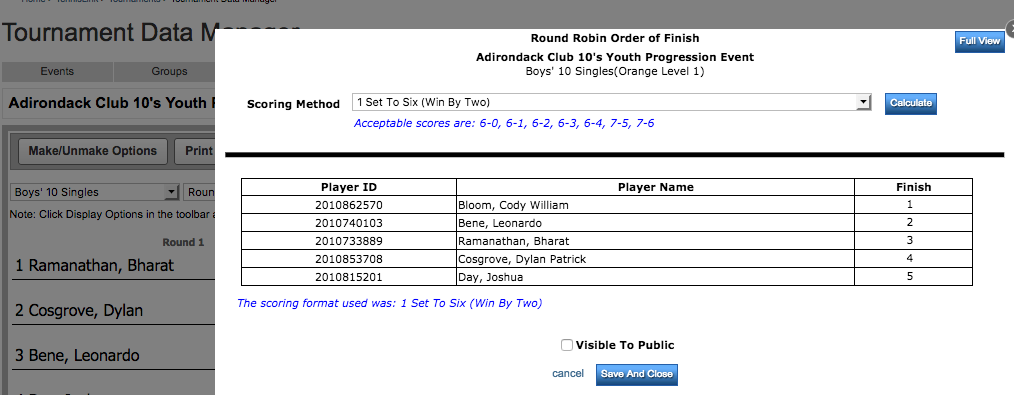 How To Record A Tiebreak : Help Center